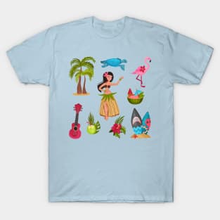 hawaii symbols collection T-Shirt